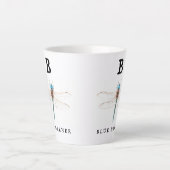 "B" Blue Darner Latte Mok (Voorkant)