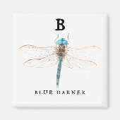 "B" Blue Darner Magneet (Voorkant)
