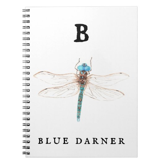 "B" Blue Darner Notitieboek (Voorkant)