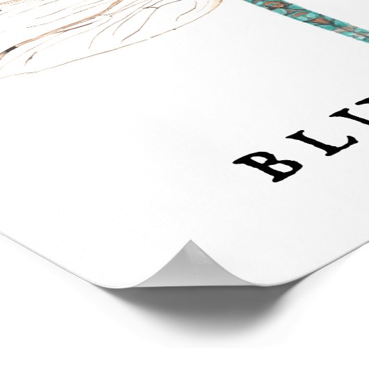 "B" Blue Darner Poster (Hoek)