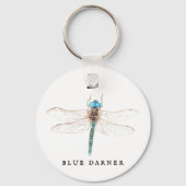 "B" Blue Darner Sleutelhanger (Voorkant)