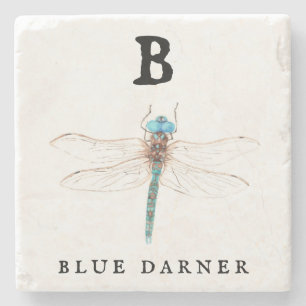 "B" Blue Darner Stenen Onderzetter