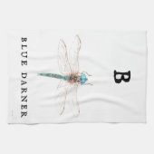 "B" Blue Darner Theedoek (Horizontaal)