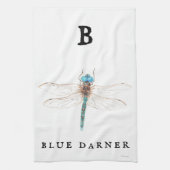 "B" Blue Darner Theedoek (Verticaal)
