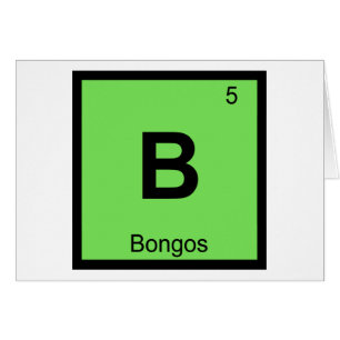 B - Bongo's Muziek Chemie Periodiek Systeem Symboo