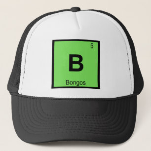 B - Bongo's Muziek Chemie Periodiek Systeem Symboo Trucker Pet