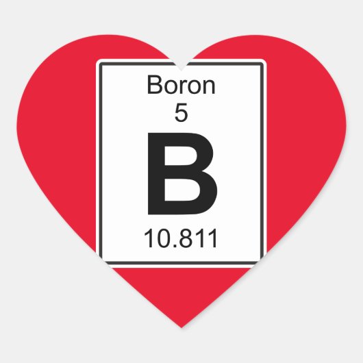 B - Borium Hart Sticker (Voorkant)