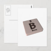 B Boron Briefkaart (Voorkant / Achterkant)