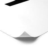 B botanisch monogram. Letter-initiaal met pinda's Poster (Hoek)