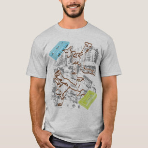 B-boy Cassette Battle (grijs) T-shirt