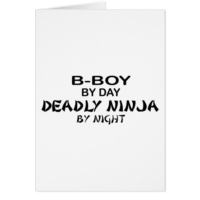 B-Boy Deadly Ninja bij nacht (Voorkant)