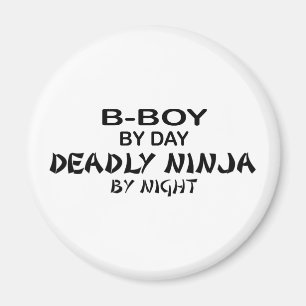 B-Boy Deadly Ninja bij nacht Magneet