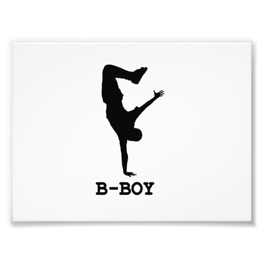 B Boy Foto Afdruk (Voorkant)