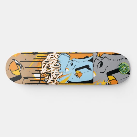 B-boy Frankenstein Gemini Skateboard2 Persoonlijk Skateboard (Horizontaal)