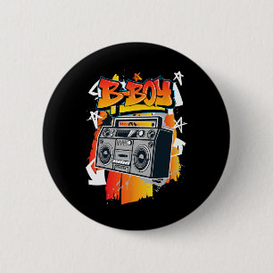 B-boy Hip-Hop Break Dancing Ronde Button 5,7 Cm