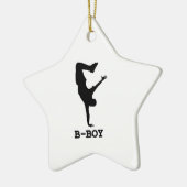 B Boy Keramisch Ornament (Links)