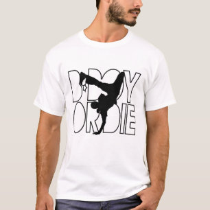 B-Boy of Die Silhouette T-shirt
