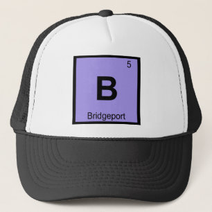 B - Bridgeport Connecticut Chemie Symbool Trucker Pet