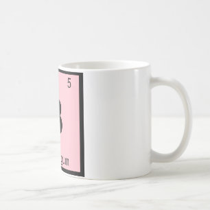 B - Bubblegum Chemie Periodiek Systeem Symbool Koffiemok