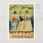 "B & C Corsets Advertentie" Briefkaart (Voorkant)