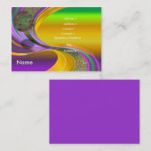 B-Card Mardi Gras-Multi-V1 Visitekaartje (Voorkant / Achterkant)