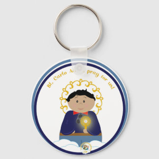 B. Carlo Acutis Medal Sleutelhanger