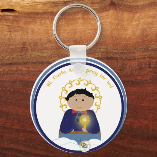 B. Carlo Acutis Medal Sleutelhanger (Voorkant)