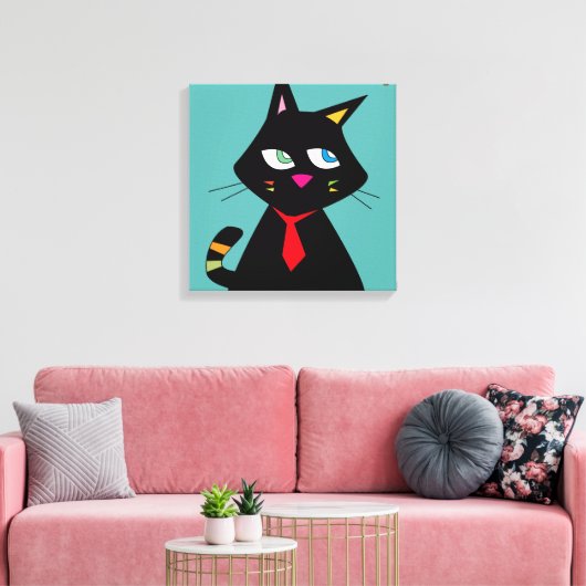 B-CAT CANVAS AFDRUK (Insitu (Woonkamer))