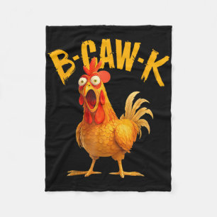 B-caw-k Grappige Quote Grote Haan Kip Meme Fleece Deken