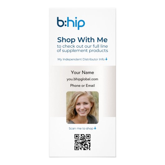 b:clear reclamekaart (Achterkant)