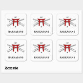 B CO 3e BN 187e Infanterie Stickers (Vel)