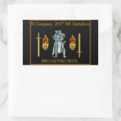 B CO-Sticker Rechthoekige Sticker (Tas)