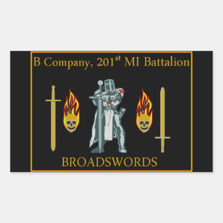 B CO-Sticker Rechthoekige Sticker