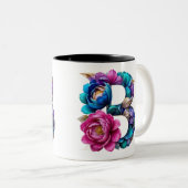 B Coffee Mok – Floral Design voor Gifting (Voorkant rechts)