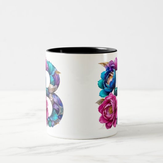 B Coffee Mok – Floral Design voor Gifting (Center)