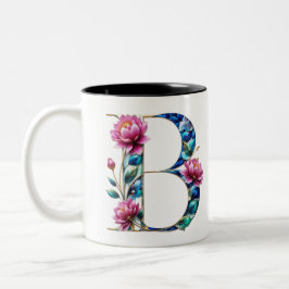 B Coffee Mok – Floral Design voor Gifting