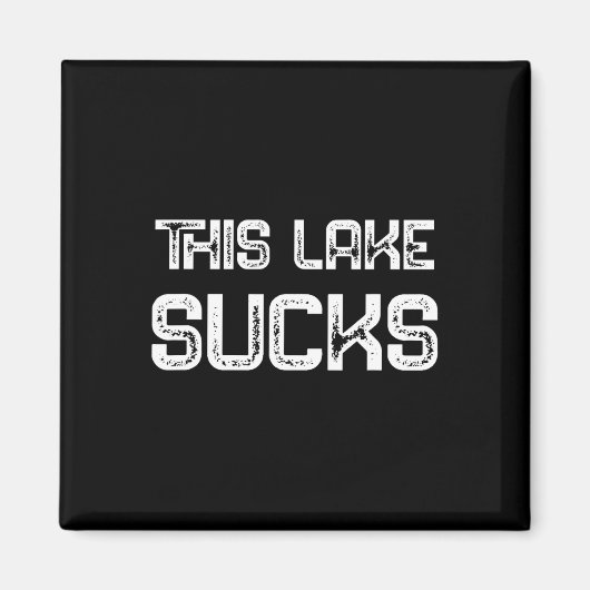 B Crappie Fish Lure Gezegde Funny Vist dit meer Magneet (Voorkant)