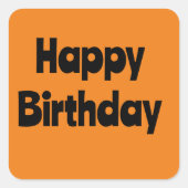 B-day-Sticker Vierkante Sticker (Voorkant)