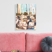 B Dock, in bay Canvas Afdruk (Insitu (Woonkamer))