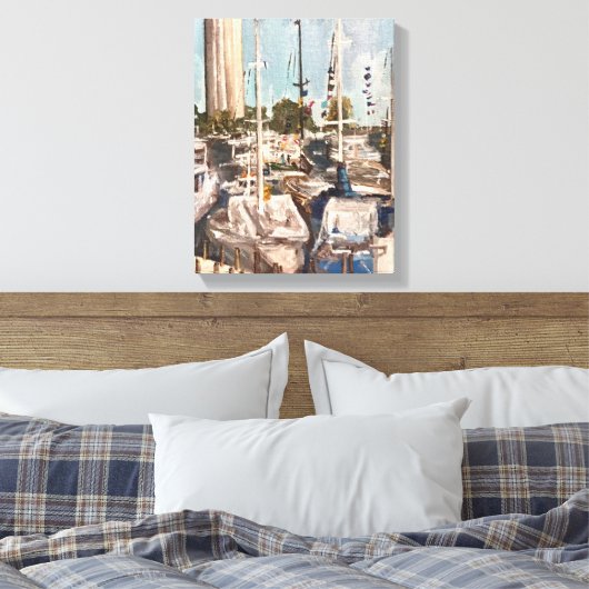 B Dock, in bay Canvas Afdruk (Insitu (Slaapkamer))