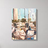 B Dock, in bay Canvas Afdruk (Voorkant)