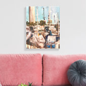 B Dock, put in Bay Painting door Therese Kramer Canvas Afdruk (Insitu (Woonkamer))