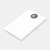 B Dog Papercut Chinees nieuwjaar 2018 Notitieblok Post-it® Notes (Schuin)