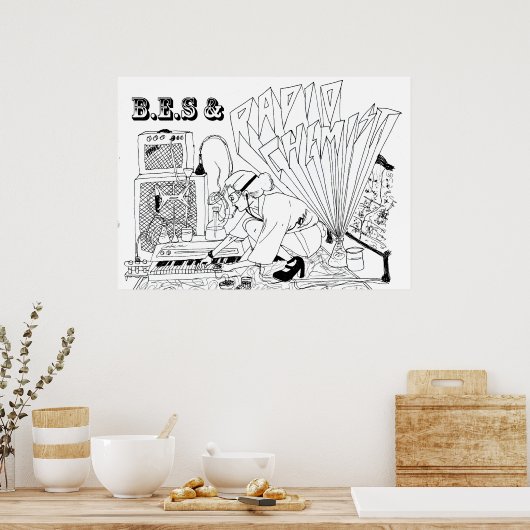 B.E.S. en poster radiochemicus (Keuken)