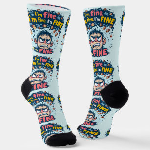 B&E Socks Krachtig en Uitgebreid Ontwerp 002189 Sokken