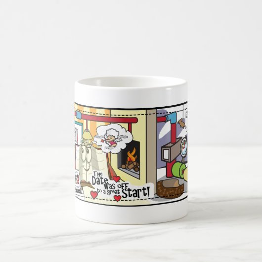 B en BookMarkSally "De datum was weg naar..." Koffiemok (Center)