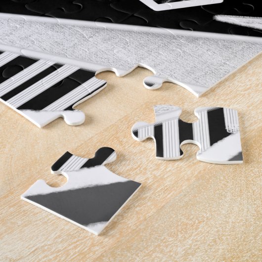 B- en W-Mode geïnspireerd patroon Legpuzzel (Zijkant)