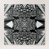 B- en W-Mode geïnspireerd patroon Legpuzzel (Horizontaal)