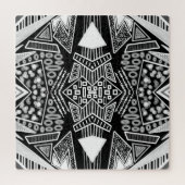 B- en W-Mode geïnspireerd patroon Legpuzzel (Verticaal)