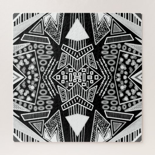 B- en W-Mode geïnspireerd patroon Legpuzzel (Verticaal)